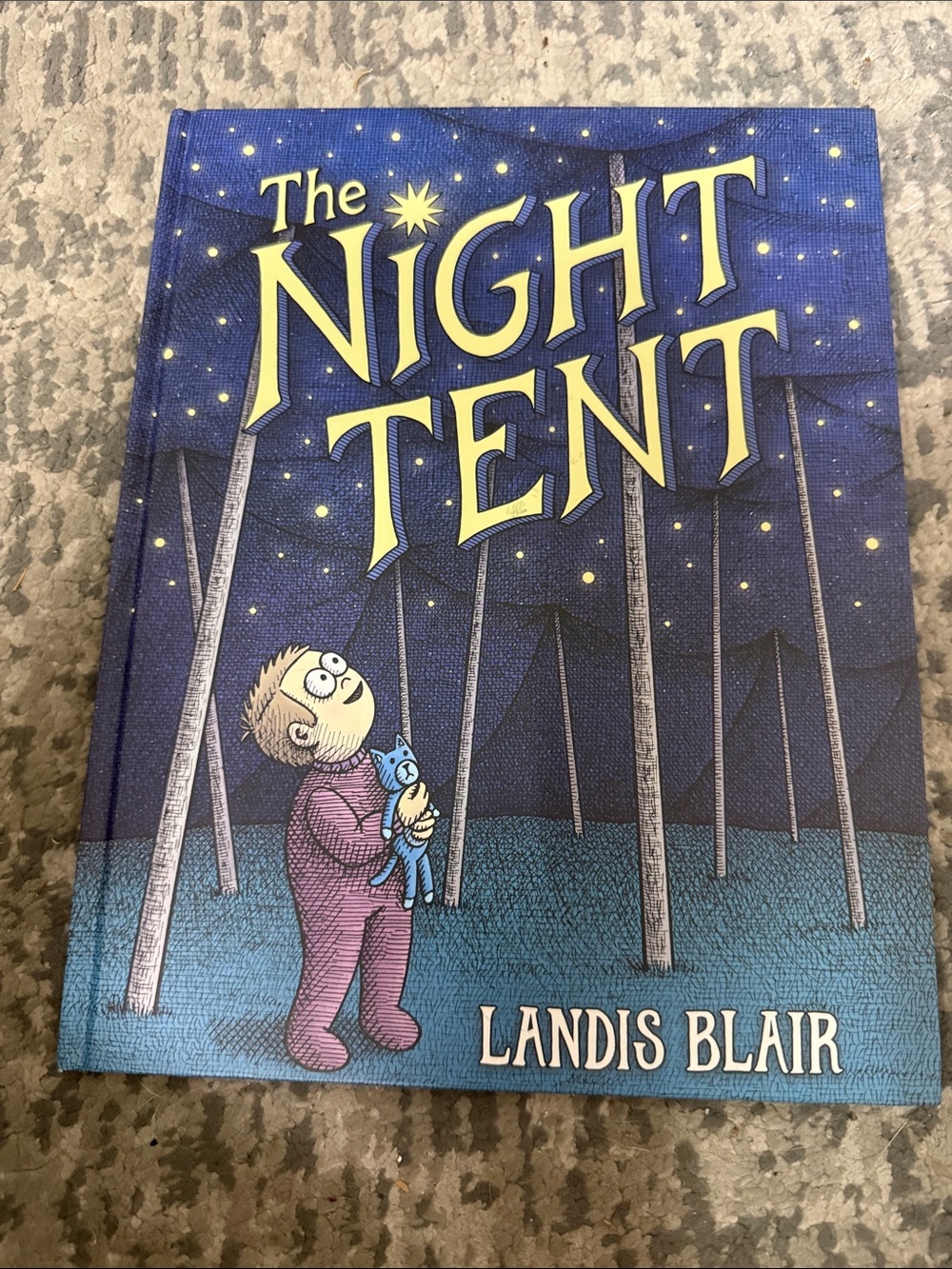 Scholastic The Night Tent - Blue and Yellow Cover